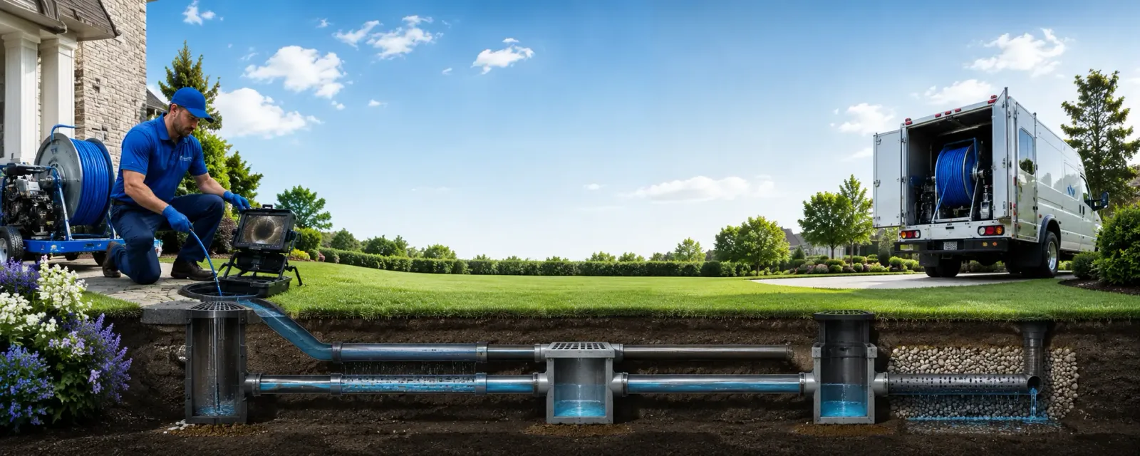 Outdoor drain cleaning information for Hanna, WY